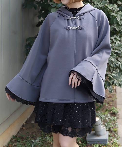 06aw Yohji Yamamoto femme ニットポンチョ グレー axes femme（アクシーズ ファム） カーディガン ダンボールニット