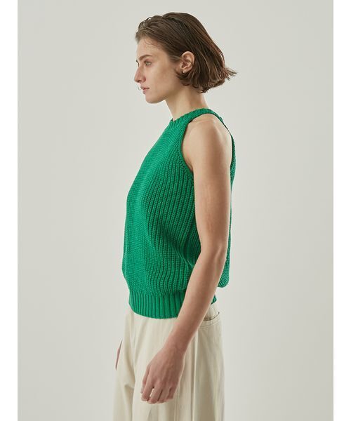 Henon. タンクトップ ノースリーブ アメスリニットタンクトップ