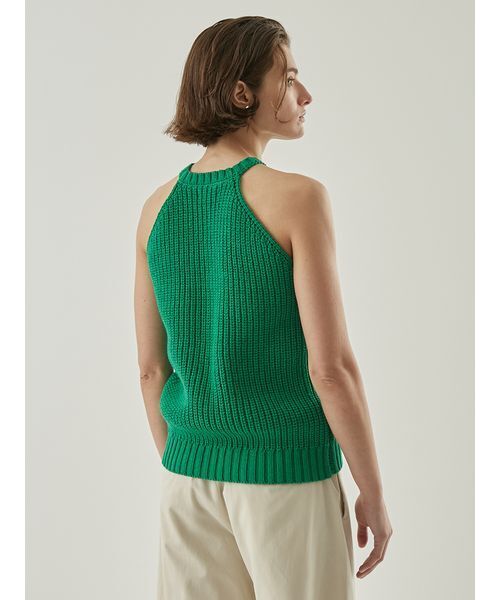 Henon. タンクトップ ノースリーブ アメスリニットタンクトップ