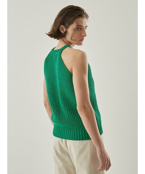 Henon. タンクトップ ノースリーブ アメスリニットタンクトップ