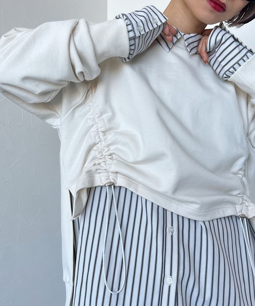 「PAGEBOY」 スウェットカットソー FREE オートミール レディース_画像4