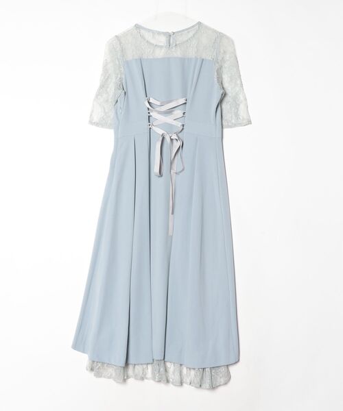 「Fashion Letter」 半袖ワンピース M グレー レディース_画像2