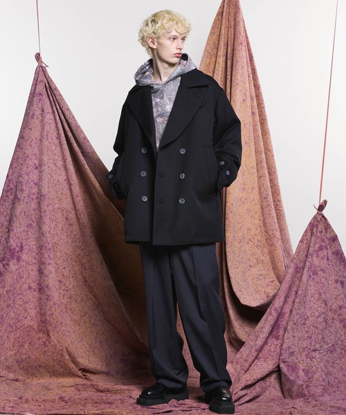 「MAISON SPECIAL」 スラックス 2 ブラック メンズの画像