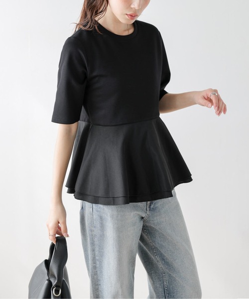 La-gemme（ラジェム） tシャツ ダブルペプラムトップス レディース