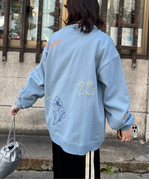「CPCM」 スウェットカットソー LARGE チャコールグレー メンズ_画像5