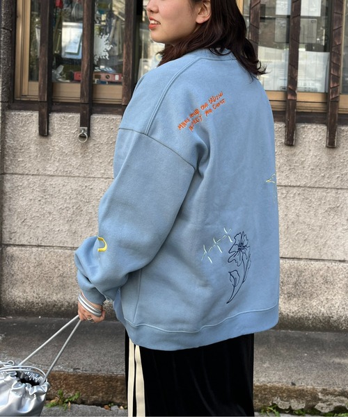 「CPCM」 スウェットカットソー LARGE チャコールグレー メンズ_画像6