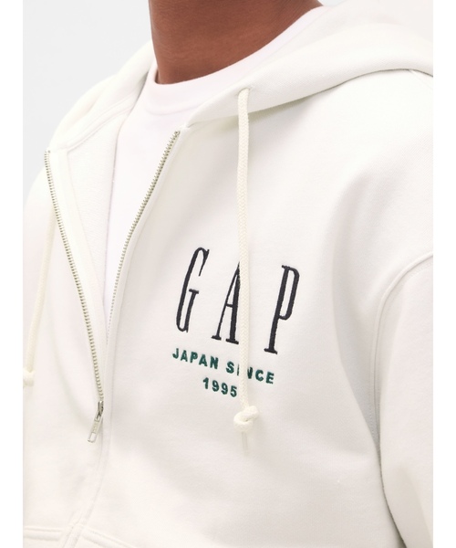 GAP グレー フード付きジップパーカー Lサイズ GAP（ギャップ） ジップアップパーカー L グレー メンズ : ZOZOTOWN