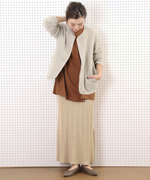 「FREAK'S STORE」 ノーカラージャケット 36 ナチュラル レディースの画像