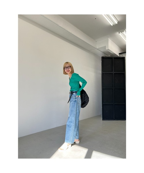「BLACK BY MOUSSY」 デニムパンツ 26inch ブルー レディース_画像2