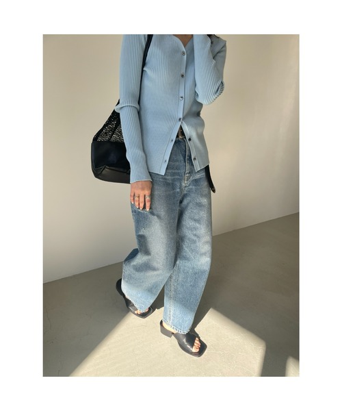 「BLACK BY MOUSSY」 デニムパンツ 26inch ブルー レディース_画像7