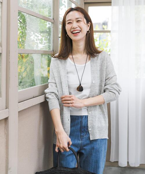 新品☆アーバンリサーチドアーズ　リネンカーディガン URBAN RESEARCH DOORS（アーバンリサーチドアーズ） カーディガン