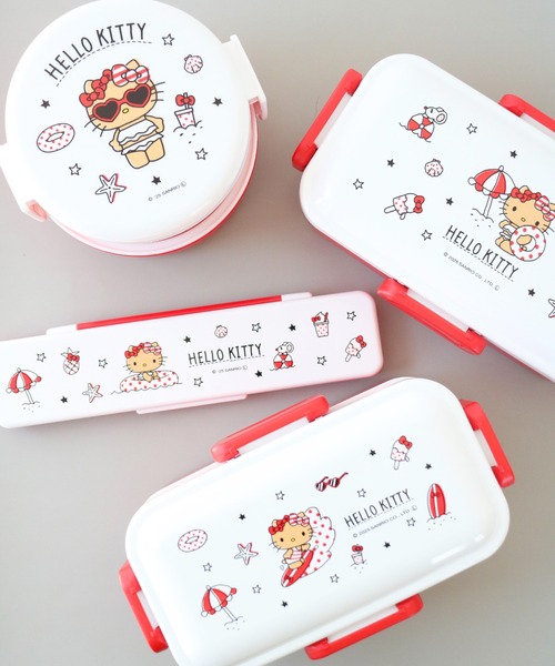 sanrio（サンリオ） 弁当箱 ハローキティ Summer Days 2段ふわっと弁当