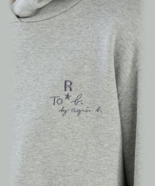 To b. by agnes 「To b.」 プルオーバーパーカー 38 グレー レディース 