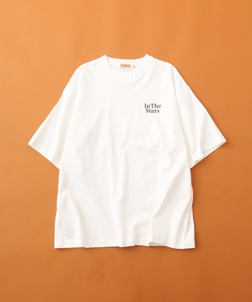ディズニー Tシャツ クルーネック 半袖 プリント L 白 綿 デート Disney（ディズニー） tシャツ 半袖 トイストーリー プリントBIGTEE