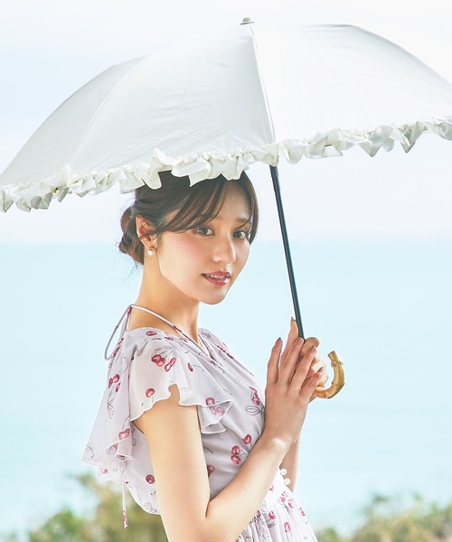 tocco closet（トッコ クローゼット） 折りたたみ傘 完全遮光リボン