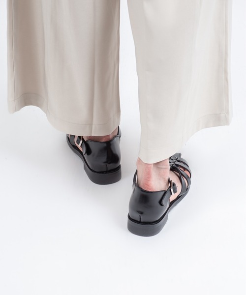 サンダル 「REMME/レメ」レザー ベルトグルカサンダル ヒール2.5cm