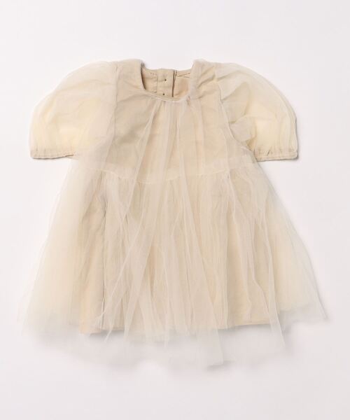 「aimoha」 「aimohakids」「KIDS」半袖ワンピース 130 オフホワイト キッズ_画像4