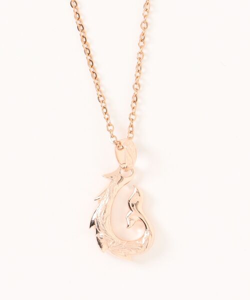 アレルギー対応 ネックレス hook whale necklace/「ハワイアンジュエリー」「サージカルステンレス」「金属アレルギー対応」「IRIEBEACH / アイリービーチ…