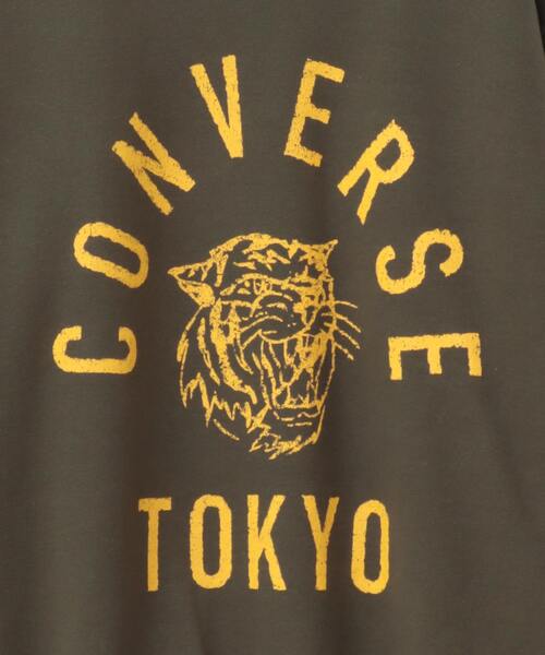 「CONVERSE TOKYO」 スウェットカットソー MEDIUM オリーブ レディース_画像7