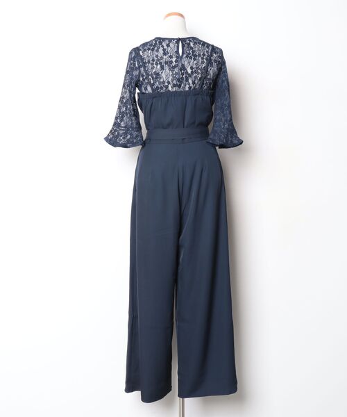 「DRESS PLUS」 パンツドレス M ネイビー レディース_画像2