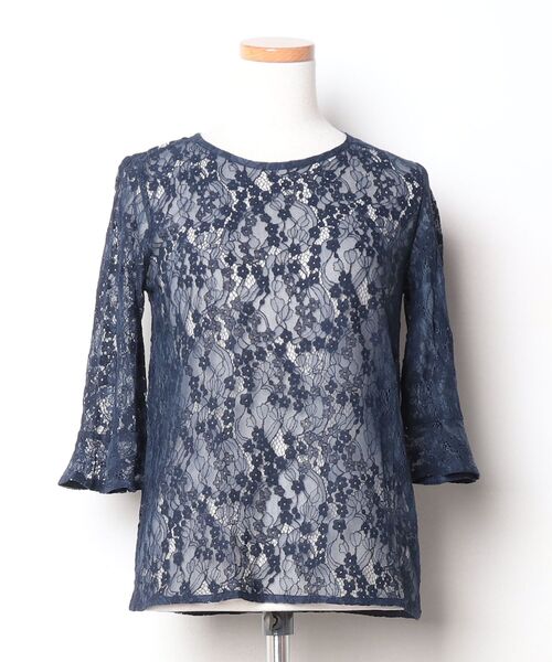 「DRESS PLUS」 パンツドレス M ネイビー レディース_画像3