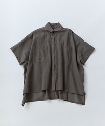 LOISIR リネンシャツ ブラウス シャツ 半袖 エステル綿麻ローン
