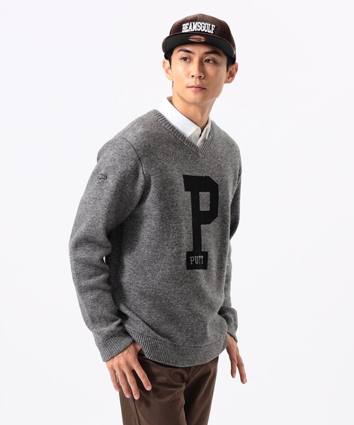 BEAMS GOLF（ビームス ゴルフ） セーター ニット ORANGE LABEL / Pロゴ