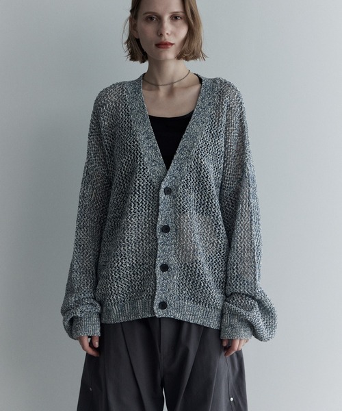 「remer」 ニットカーディガン SMALL グレー メンズ_画像5