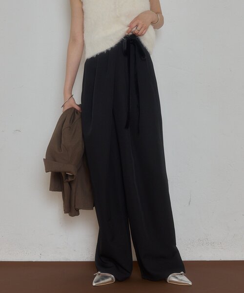 mystic（ミスティック） パンツ 「4サイズ展開」ベロアリボンタック