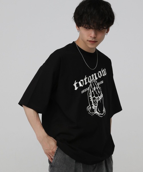 「RAGEBLUE」 半袖Tシャツ「TOTONOWコラボ」 MEDIUM グレー メンズ_画像9