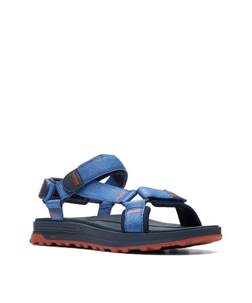 「Clarks」 サンダル UK8 ネイビー メンズ_画像2