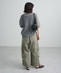 カーディガン 半袖 メッシュ5分袖ZIPカーデ...の詳細画像4