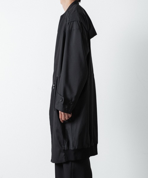 モッズコート コート PINSTRIPE DOUBLE ZIP BLOUSON メンズの画像