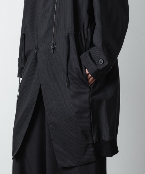 ATO（アトウ） モッズコート コート PINSTRIPE DOUBLE ZIP BLOUSON