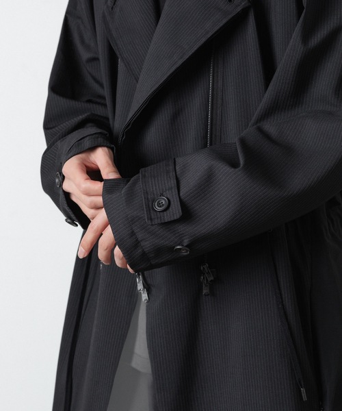 モッズコート コート PINSTRIPE DOUBLE ZIP BLOUSON メンズの画像