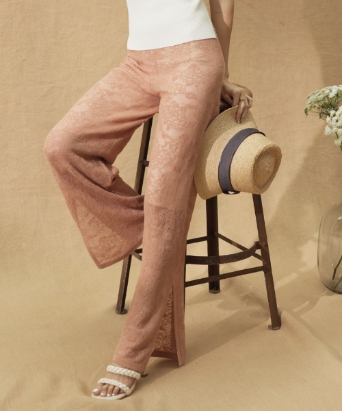 高い素材パンツ レースニットパンツ ボトムス パンツ レディースファッション ファッション 12 161 Www Jesuitnola Org
