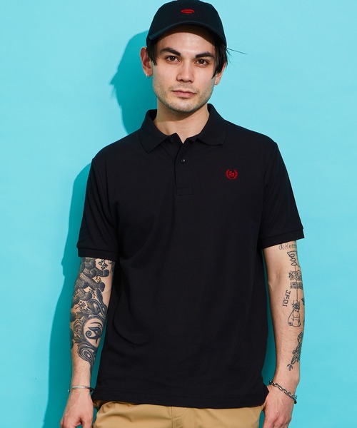 かっこいい❤️ポロバイラルフローレン 半袖 ポロシャツ カノコ 日本 黒 ROTAR（ローター） ポロシャツ 半袖 Laurel Dry POLO ドライ カノコ