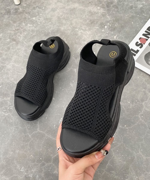 サンダル 超軽量厚底 ストレッチメッシュ スポーツサンダル 7849WB|ZOZOTOWN |14