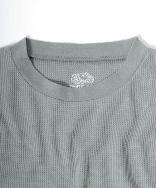 パジャマ FRUIT OF THE LOOM/フルーツオブザルーム セットアップ ワッフル 半袖Tシャツ＆ショートパンツ/ルームウェア/ワンマイルウェ | FRUIT OF THE LOOM | 09
