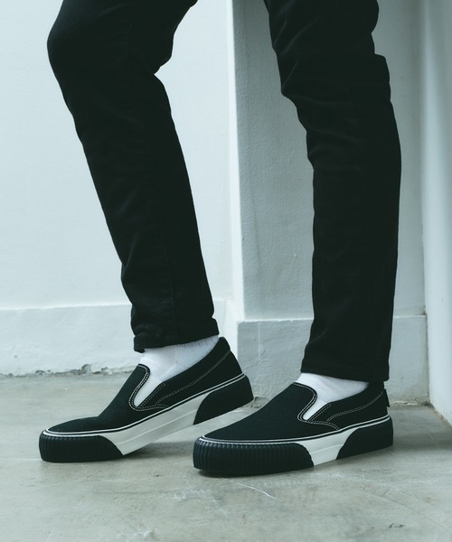 SLACK FOOTWEAR スリッポン 厚底 スニーカー スリッポン モノトーン