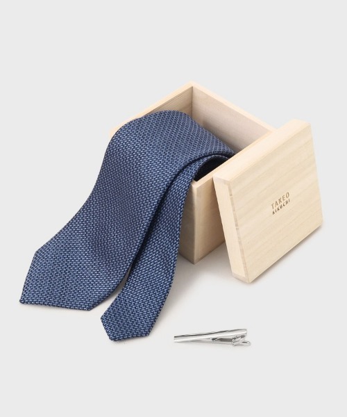 TAKEO KIKUCHI（タケオキクチ） ネクタイ 「MADE IN JAPAN」 桐箱BOX