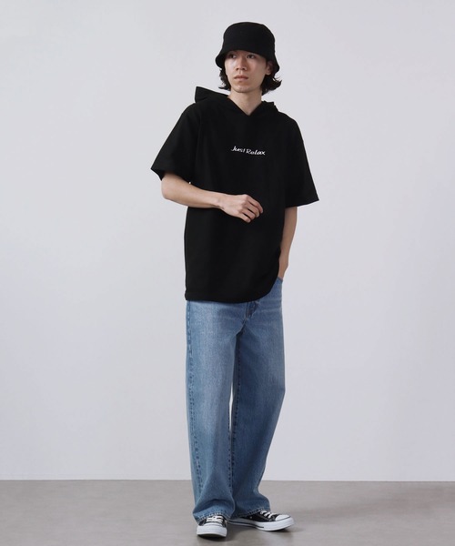 パーカー MODISH GAZE ビンテージ加工プリント ルーズパーカー レディース メンズ MO8894EU00113_8_l.jpg