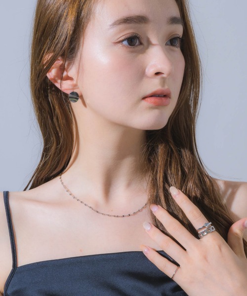 Kaya ♦︎14kgfサーペンティンカービングピアス/イヤリング アンカーピアス 4タイプ ゴールド 18K GP ステンレス フープ
