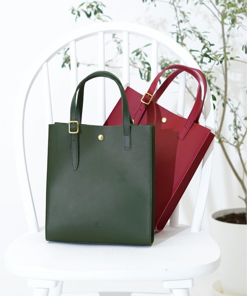 未使用品☆キソラ kissora トートバッグ 帆布 キャンバス レザー2way kissora（キソラ） トートバッグ 牛革 日本製 500mlペットボトル収納可