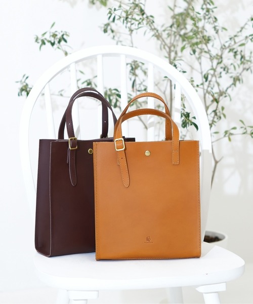 kissora（キソラ） トートバッグ 牛革 日本製 500mlペットボトル収納可