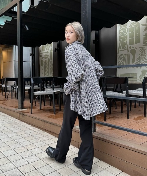 シャツ ツイードカットオフシャツ メンズ : 75246788 : ZOZOTOWN Yahoo 