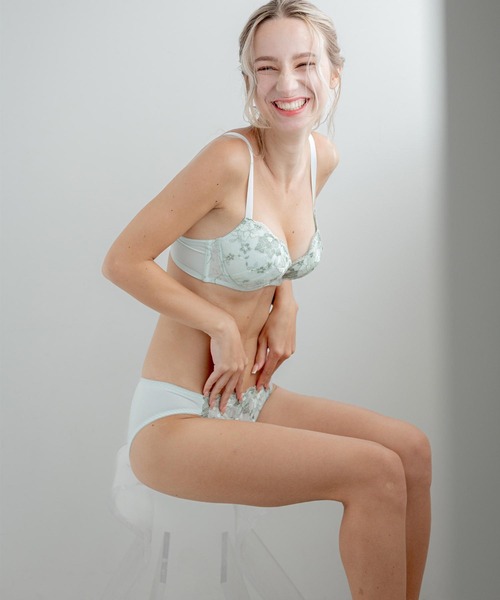 fran de lingerie ブラジャー ショーツセット 刺繍レースの