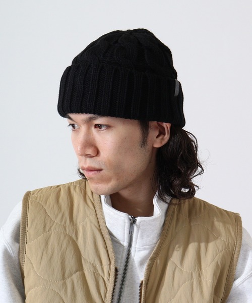 TESTIFY ニット帽 ニットキャップ ツイスト裏ボアニットキャップ