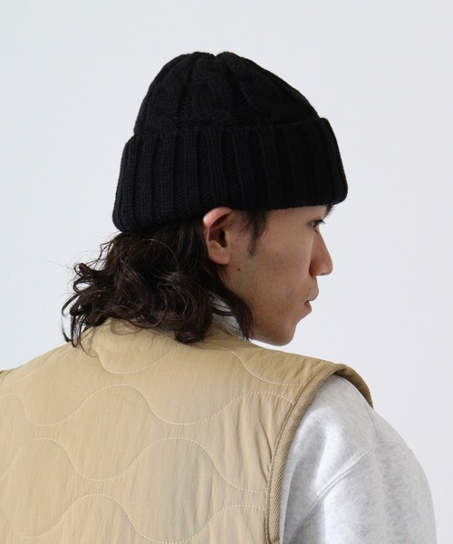 TESTIFY ニット帽 ニットキャップ ツイスト裏ボアニットキャップ