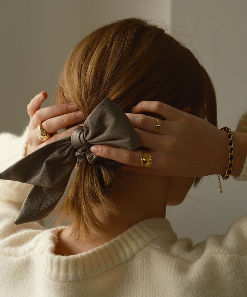 ヘアアクセサリー Tweed Ribbon Chouchou tweed big ribbon – BUNNY APARTMENT